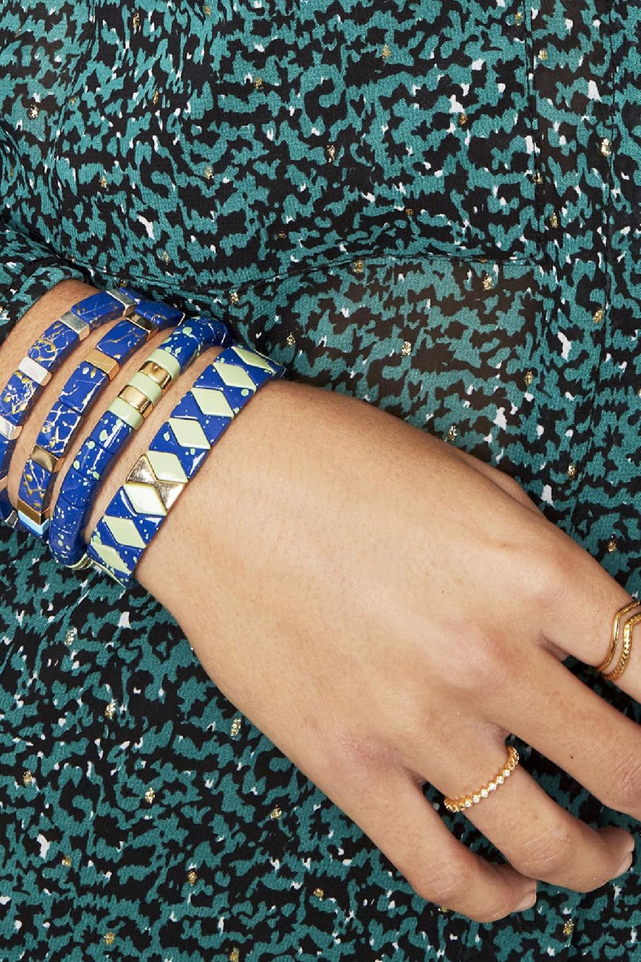 Pulsera Marbleous Negro Metal Imagen3